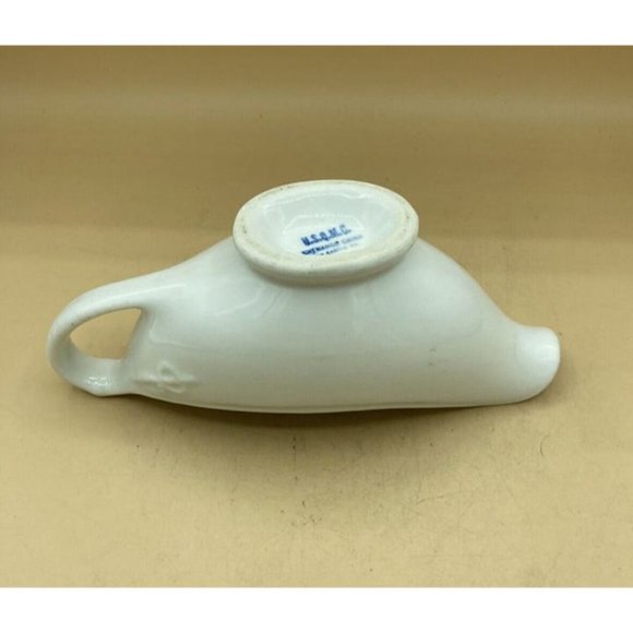 USQMC Shenango China World War 2 Mess Hall Gravy Boat WWII White 1940’s - Picture 4 of 12